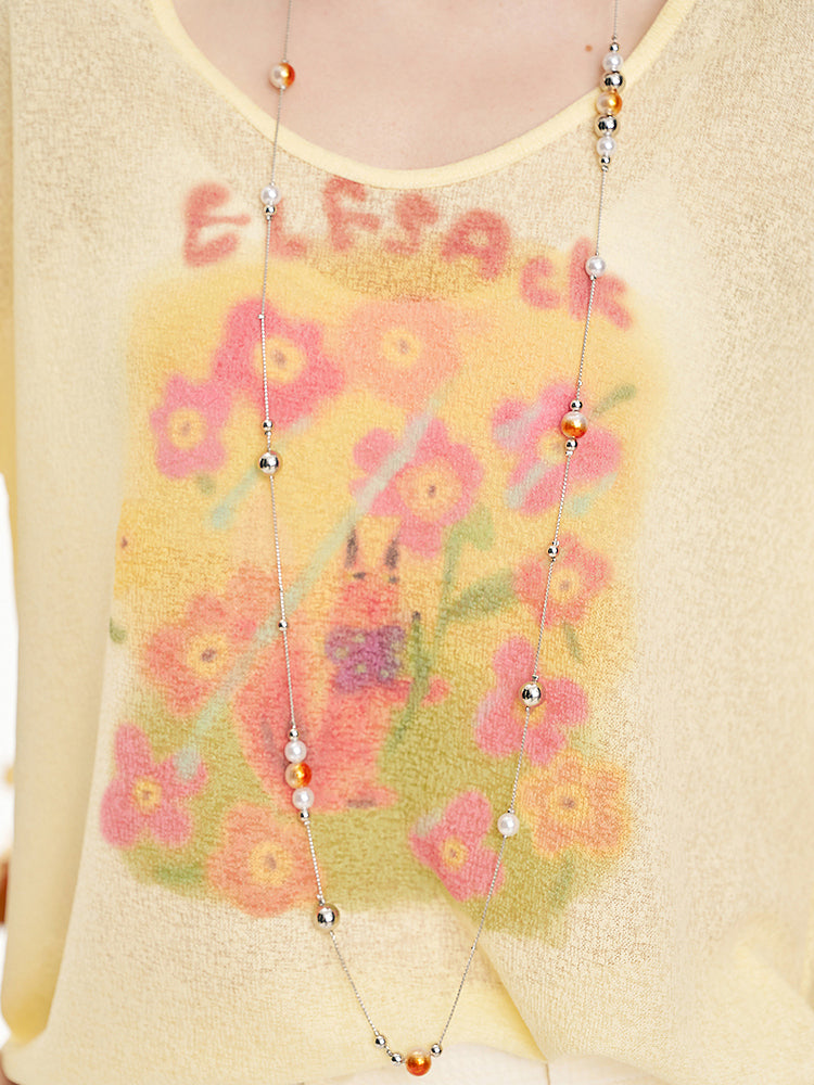 Elf flower print T-shirt
