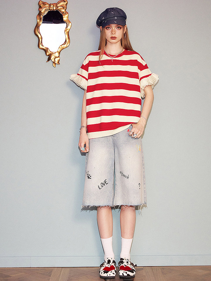 Sweet Deer Shoulder Top