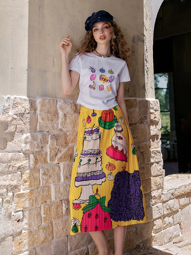 Comical Graphic Skirt
