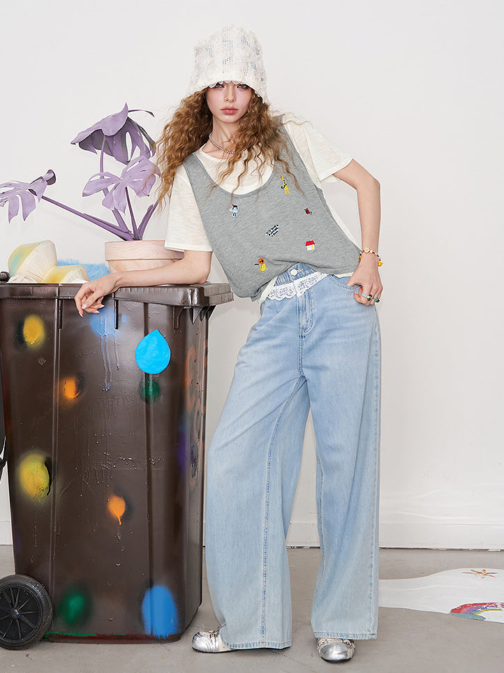Sweet Deer Shoulder Top
