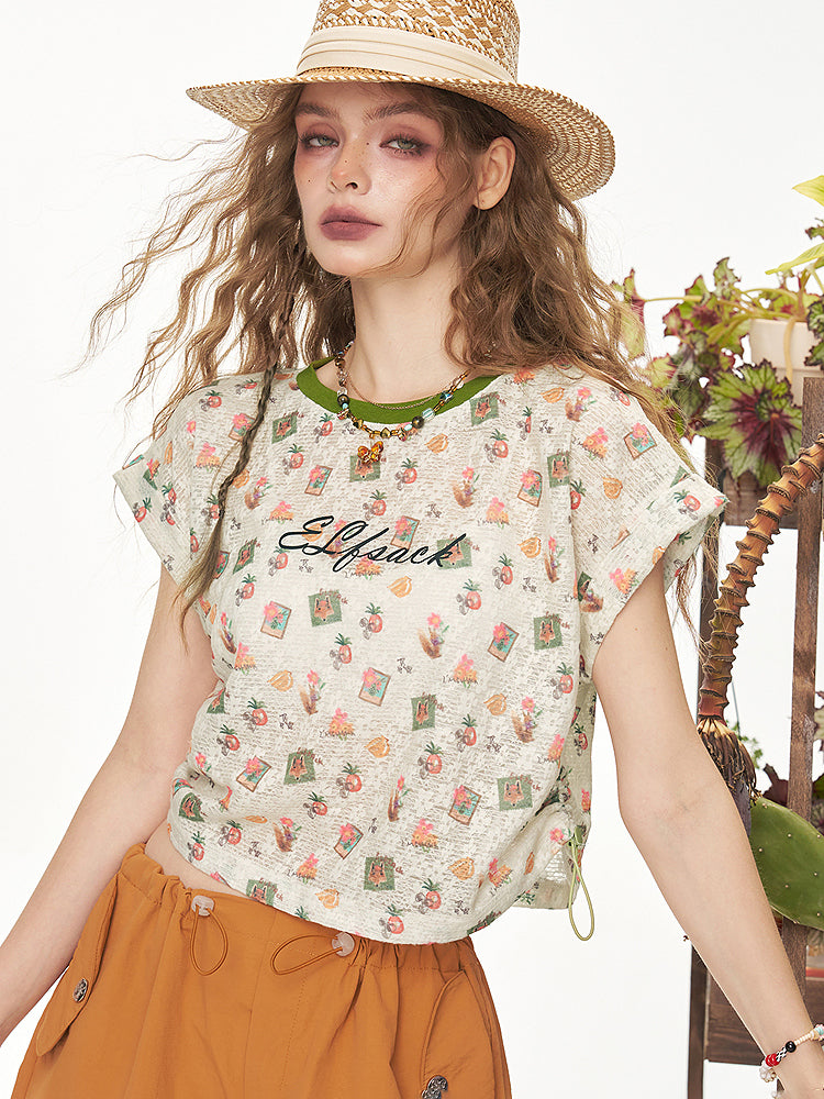Sweet Deer Shoulder Top