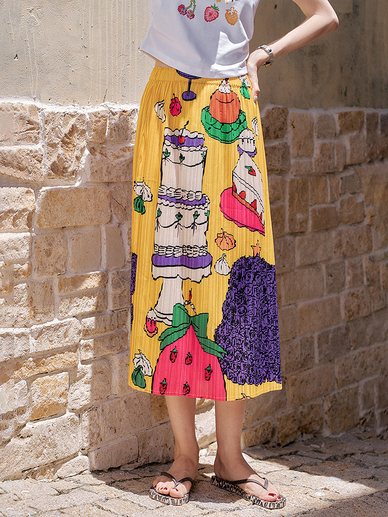 Comical Graphic Skirt