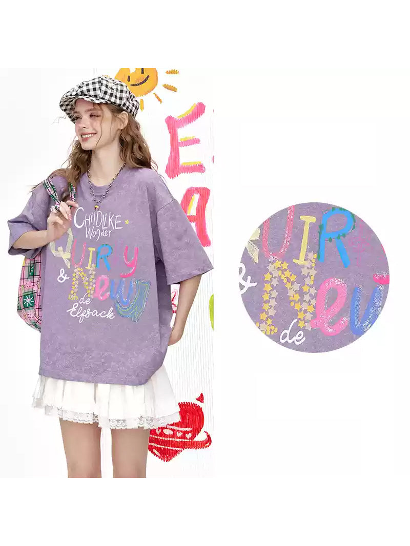 チャイルドライクワンダーロゴTシャツ