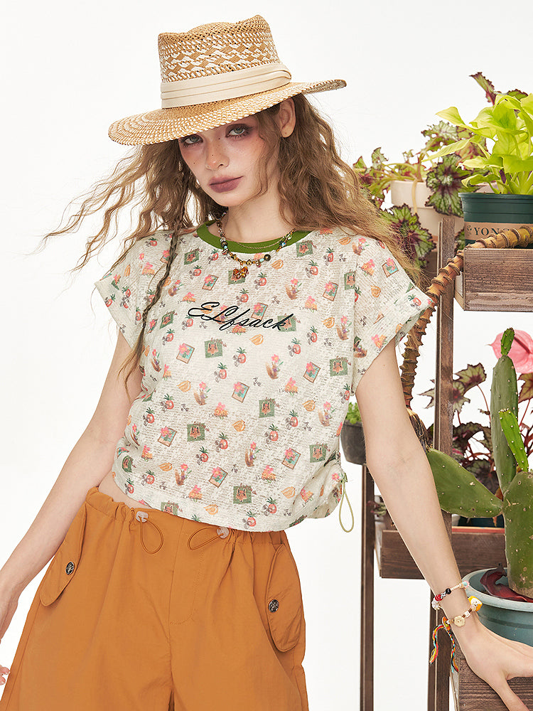 Sweet Deer Shoulder Top