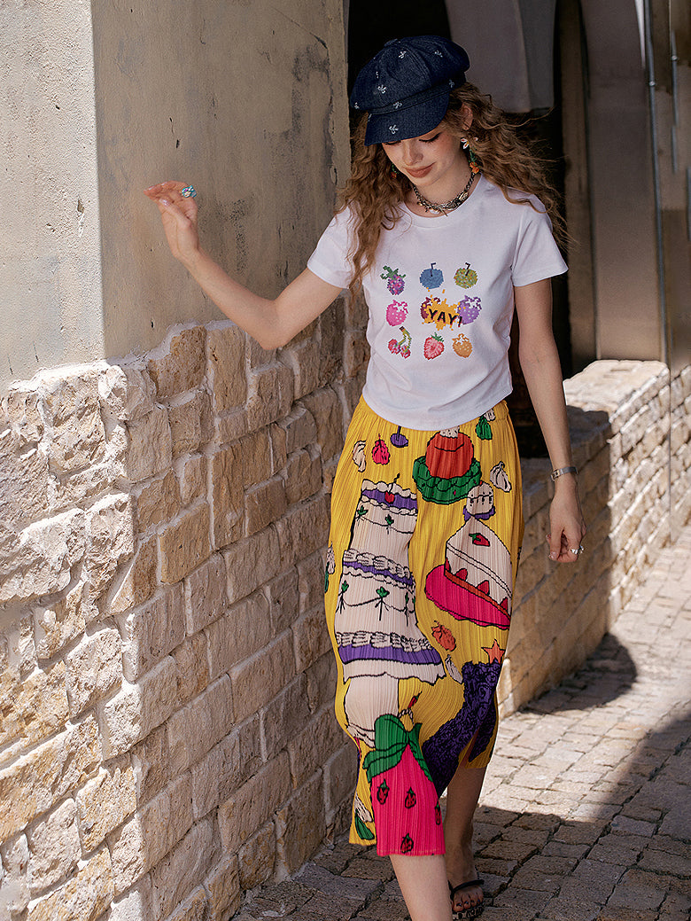 Comical Graphic Skirt