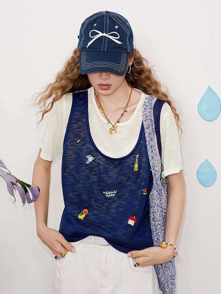 Sweet Deer Shoulder Top