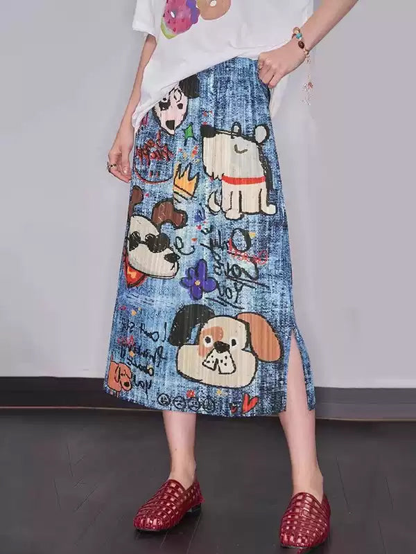 Comical Graphic Skirt