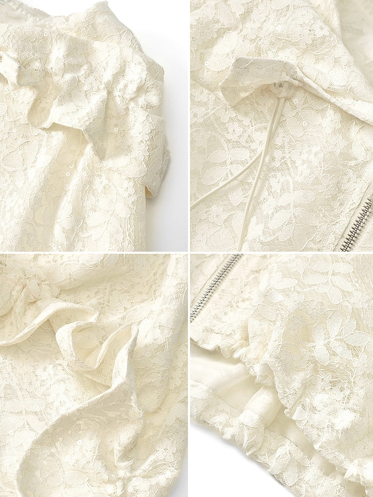 Lace hoodie jacket