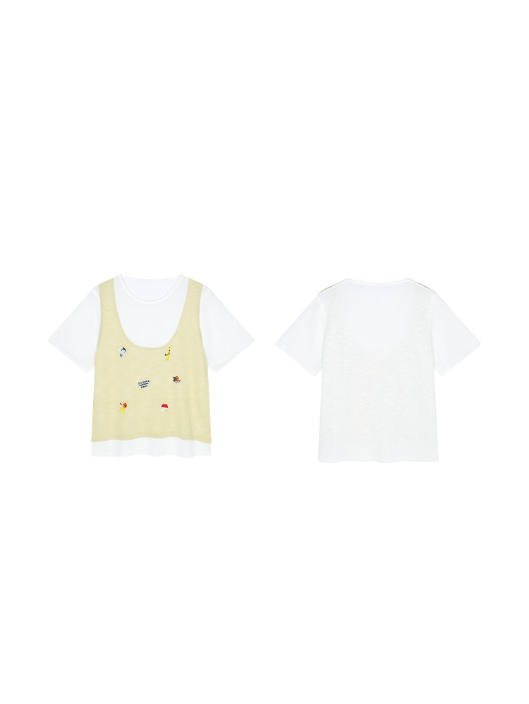 Sweet Deer Shoulder Top