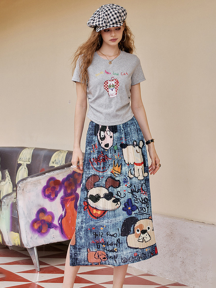 Comical Graphic Skirt