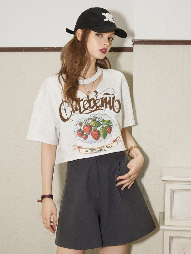 Sweet Deer Shoulder Top