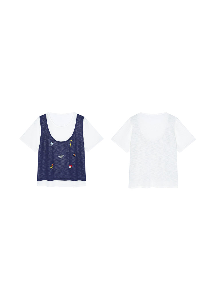 Sweet Deer Shoulder Top