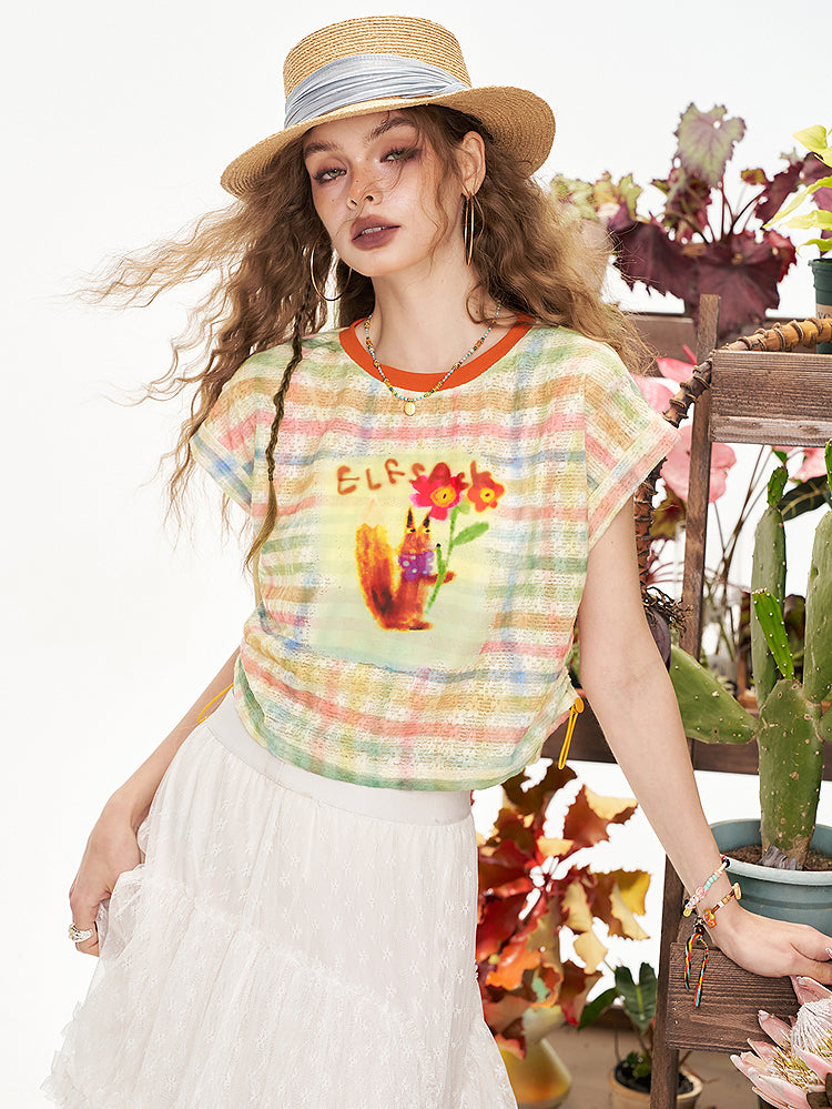 Sweet Deer Shoulder Top
