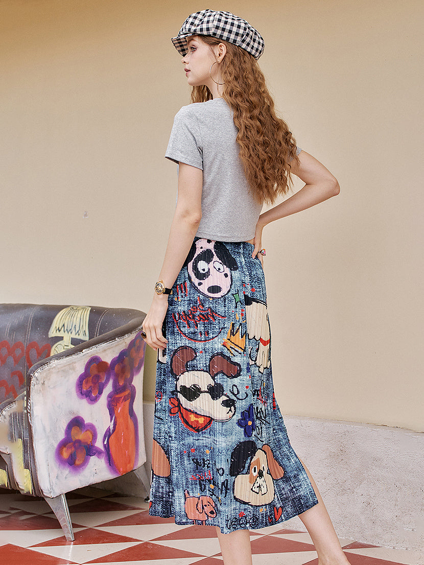 Comical Graphic Skirt