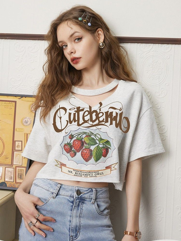 Sweet Deer Shoulder Top