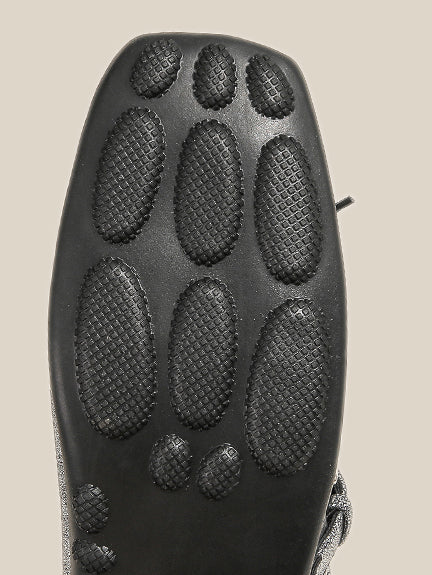 ダブルストラップフラットシューズ