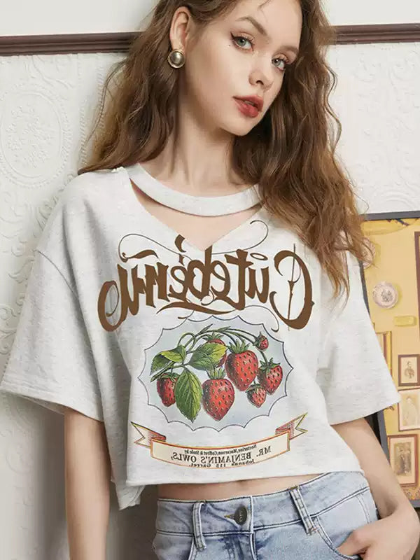 Sweet Deer Shoulder Top