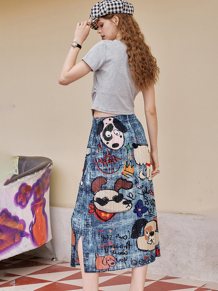 Comical Graphic Skirt