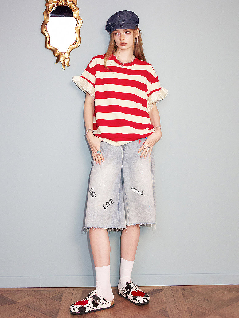 Sweet Deer Shoulder Top
