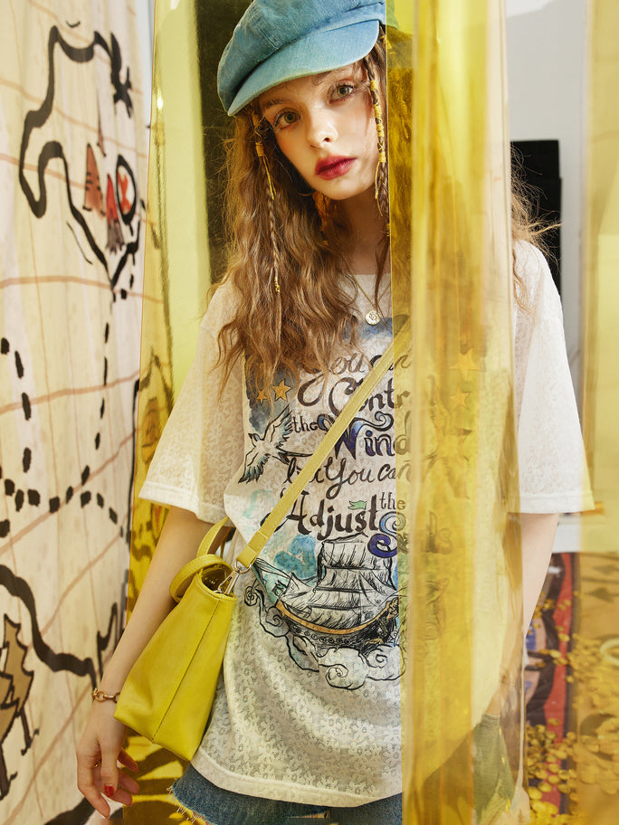 セイルプリントTシャツ