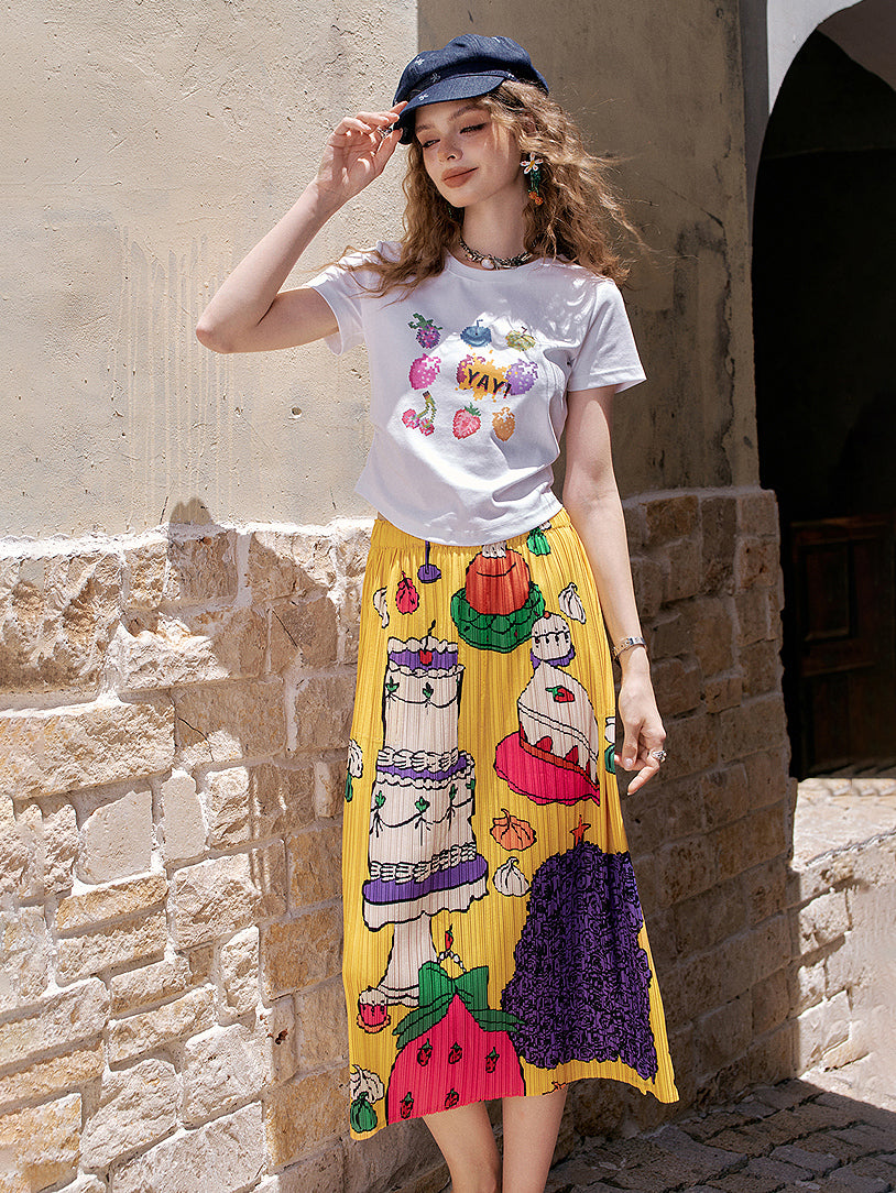 Comical Graphic Skirt
