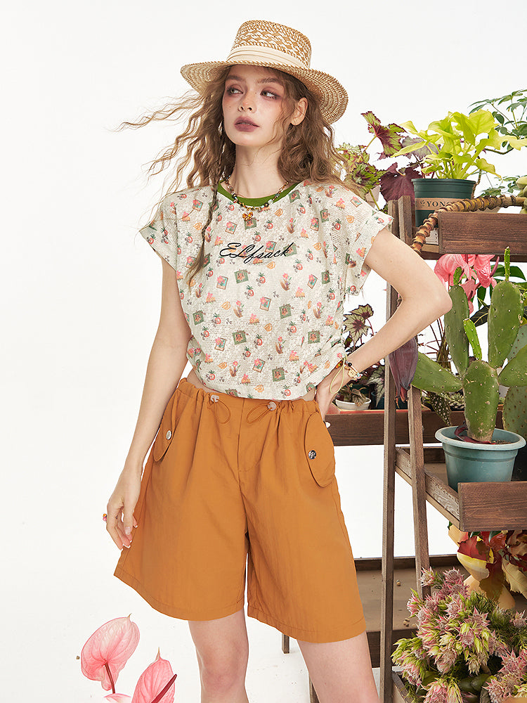 Sweet Deer Shoulder Top
