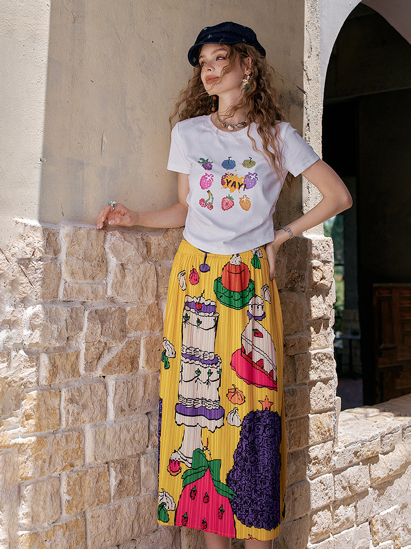 Comical Graphic Skirt