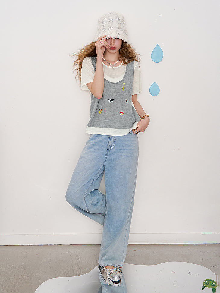 Sweet Deer Shoulder Top