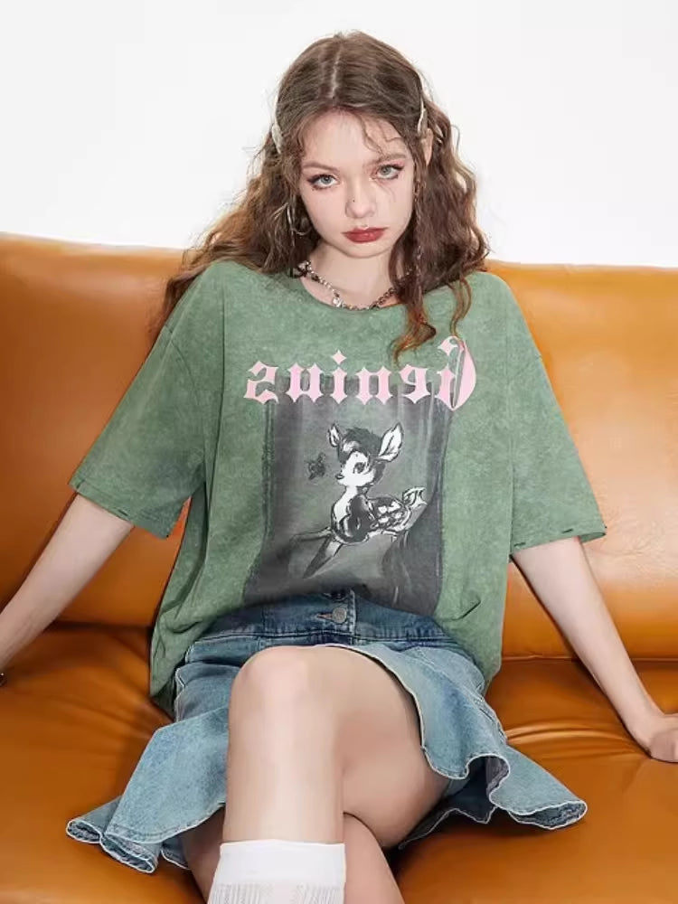 ベアプリントTシャツ