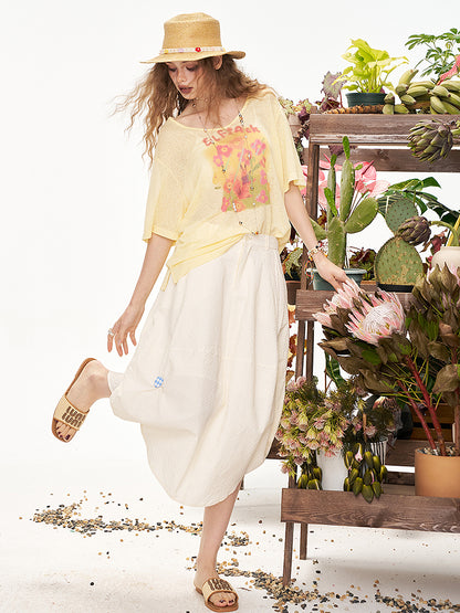 Elf flower print T-shirt 