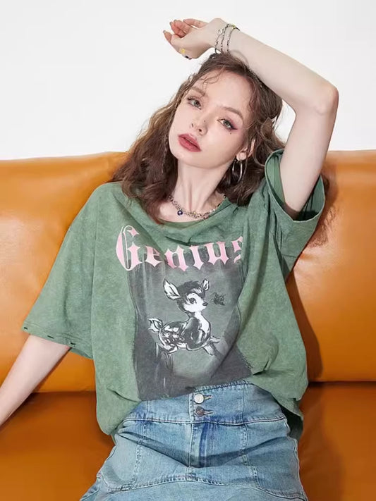 ベアプリントTシャツ