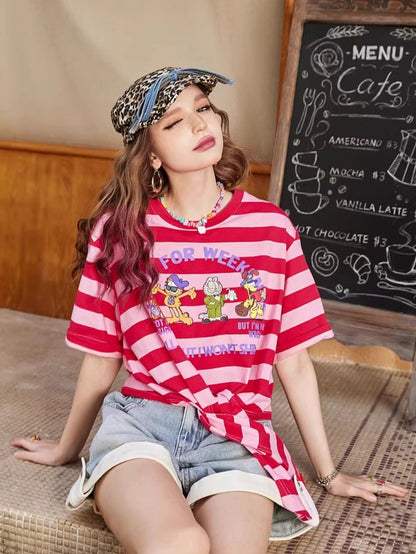 ウィークエンドボーダーTシャツ