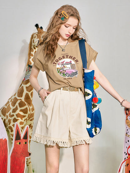 トゥギャザープリントTシャツ