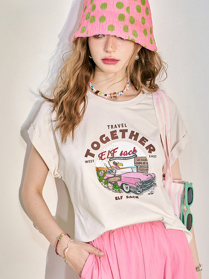 トゥギャザープリントTシャツ