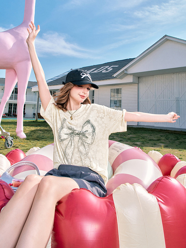 グリッターボウレースTシャツ
