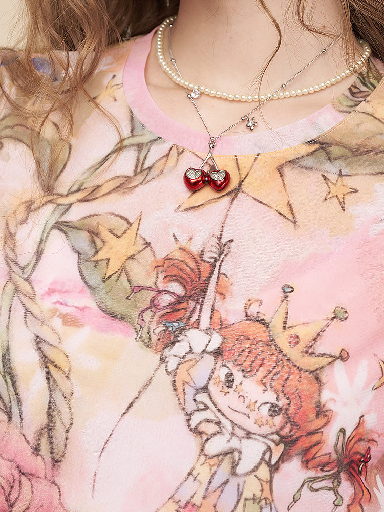 ローズプリンセス メッシュトップス