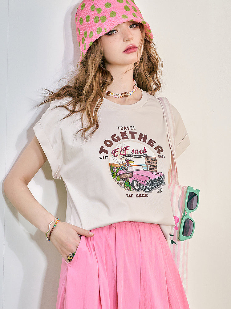 トゥギャザープリントTシャツ