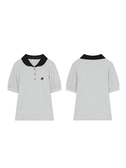 ドッグカラーポロTシャツ