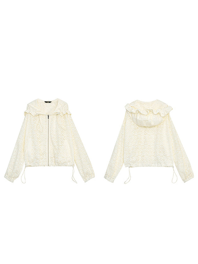 Lace hoodie jacket 