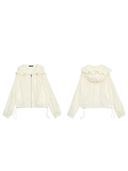 Lace hoodie jacket 
