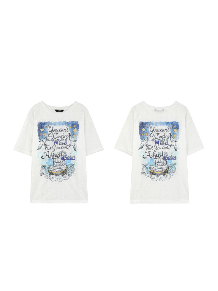 セイルプリントTシャツ