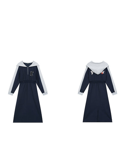 カレッジフーディドレス