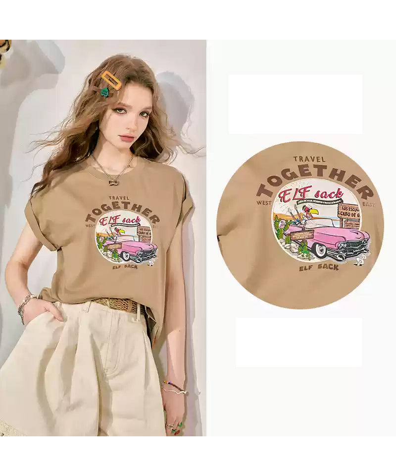 トゥギャザープリントTシャツ