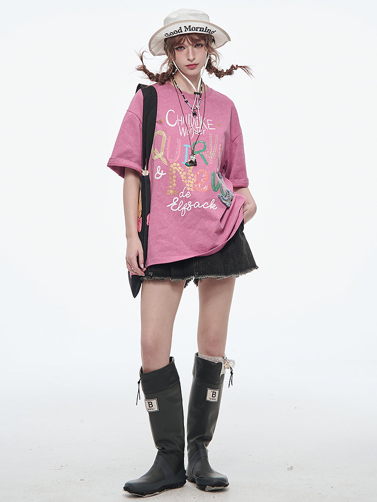チャイルドライクワンダーロゴTシャツ
