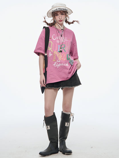 チャイルドライクワンダーロゴTシャツ