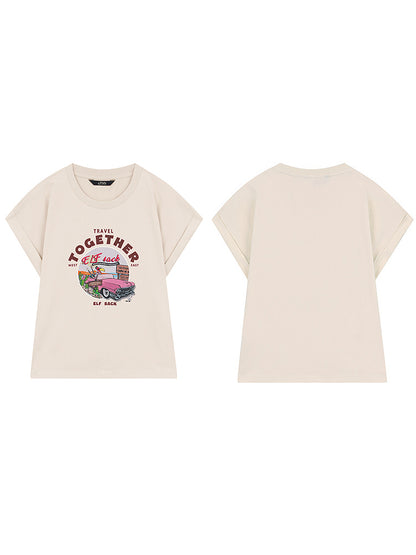 トゥギャザープリントTシャツ