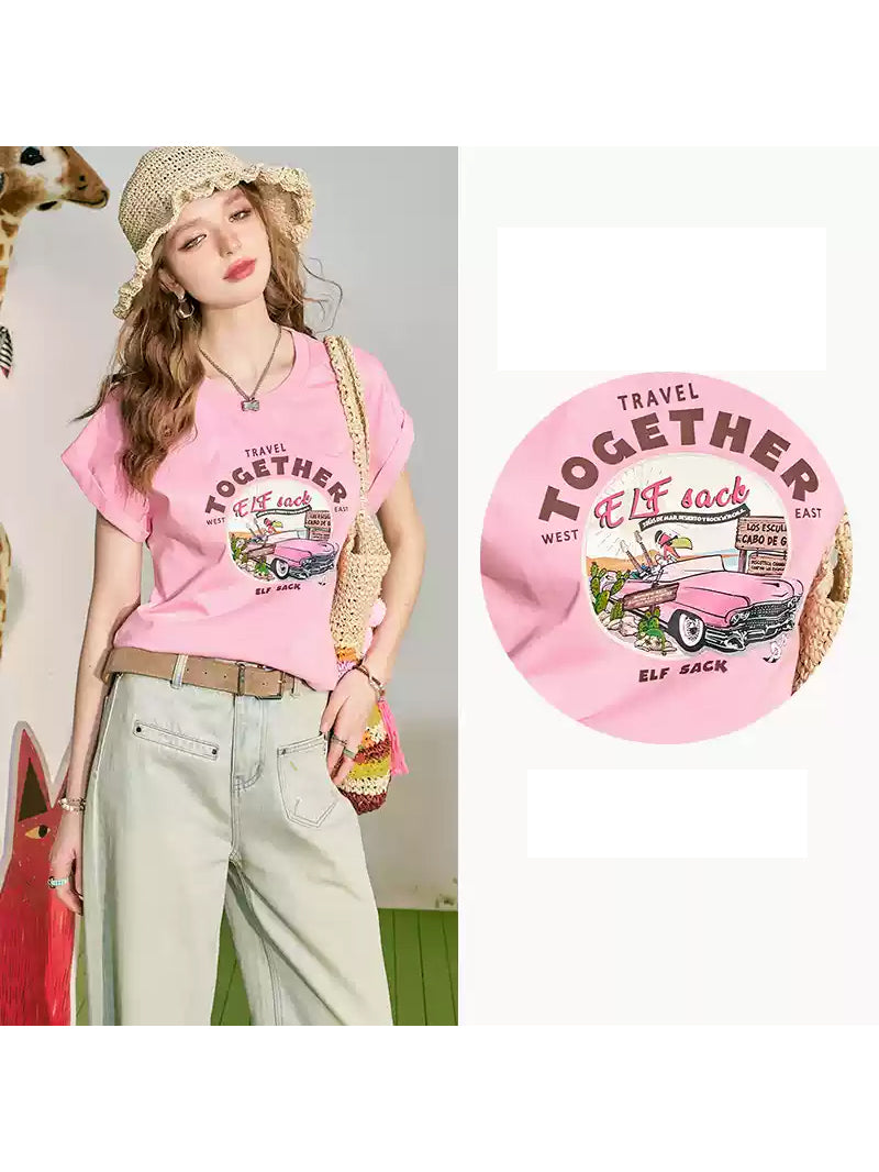 トゥギャザープリントTシャツ