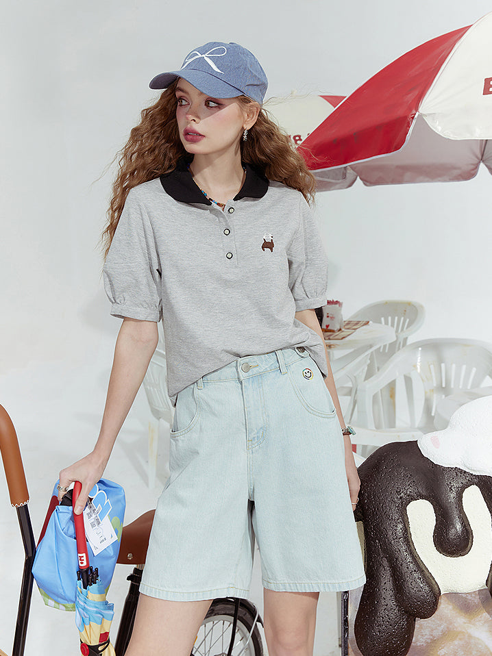 ドッグカラーポロTシャツ