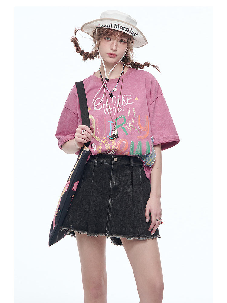 チャイルドライクワンダーロゴTシャツ