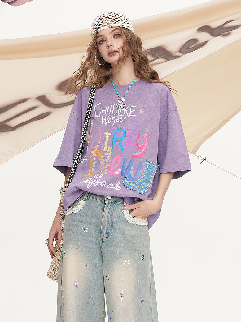 チャイルドライクワンダーロゴTシャツ